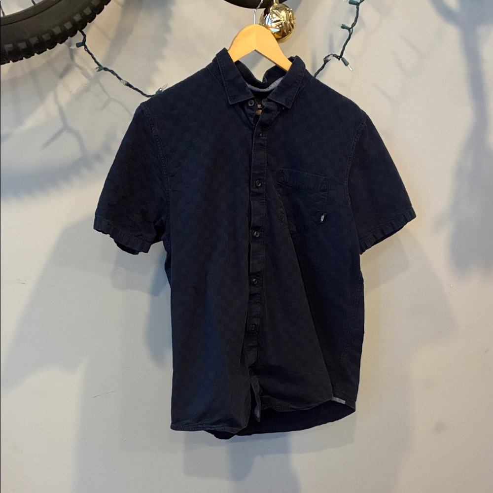 Vans Dark Blue Casual Button Down Shirt